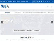 Tablet Screenshot of misa.org.za